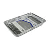 Home Plus Durable Foil 8-1/8 in. W x 12-1/4 in. L Cake Pan Silver 2 pk (Pack of 12)