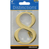 Hillman Distinctions 4 in. Gold Brass Screw-On Number 8 1 pc (Pack of 3)