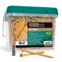Deck Plus No. 10  x 3 in. L Star Flat Head Exterior Deck Screws 25 lb.