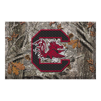University of South Carolina Camo Rubber Scraper Door Mat