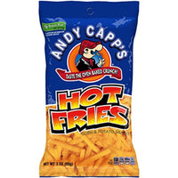 Andy Capp's Hot Fries Snack 3 oz Bagged (Pack of 12)