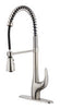 Pro-Style One Handle Stainless Steel Pull-Down Kitchen Faucet