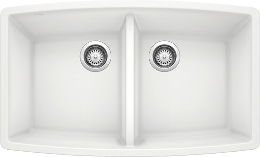 Performa Equal Double Bowl - White