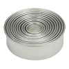 Harold Import Silver Stainless Steel Round Cookie Cutter Set