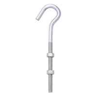 Hampton Medium Zinc-Plated Silver Steel 7.25 in. L Clothesline Bolt Hook 240 lb. 1 pk (Pack of 10)