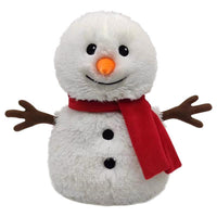 Warmies Scarf Snowman Stuffed Animals Red/White - Deal of The Week
