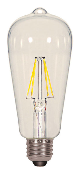 Satco LED Filament ST19 E26 (Medium) LED Bulb Warm White 60 Watt Equivalence 1 pk