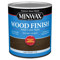 Minwax Wood Finish Water-Based Solid Dark Walnut Water-Based Wood Stain 1 qt (Pack of 4)