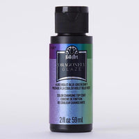 Folkart Dragonfly Glaze Violet-Blue-Green Hobby Paint 2 oz. (Pack of 3)