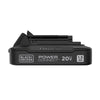 Black+Decker 20V MAX Power Connect LBD1520S 1.5 Ah Lithium-Ion Battery 1 pc
