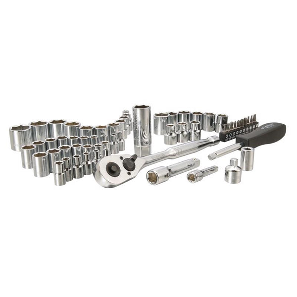 Juego de herramientas para mecánico Stanley con dados de 1/4 y 3/8 in, métricas/SAE, 60 piezas - Oferta de la semana
