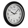 La Crosse Technology 12 in. L X 1 in. W Indoor Casual Analog Atomic Wall Clock Glass/Plastic Black/S