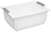 Sterilite 17.125 in.   L X 12.875 in.   W X 7.25 in.   H White Storage Basket (Pack of 10).