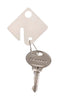 Master Lock Plastic White Rectangle Key Tag - Open Box