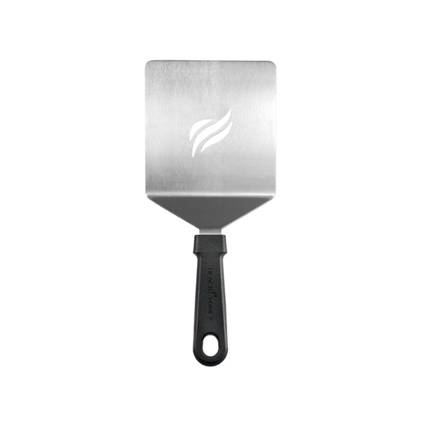 Espátula para parrilla de acero inoxidable negra/plateada Blackstone, 1 paquete - Caja abierta