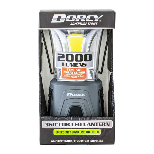 Dorcy Adventure 2000 lm Black/Gray LED Camping Lantern