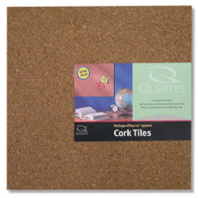 Quartet 12 in. W x 12 in. L Cork Brown Cork Wall Tile 4 each (Pack of 4)