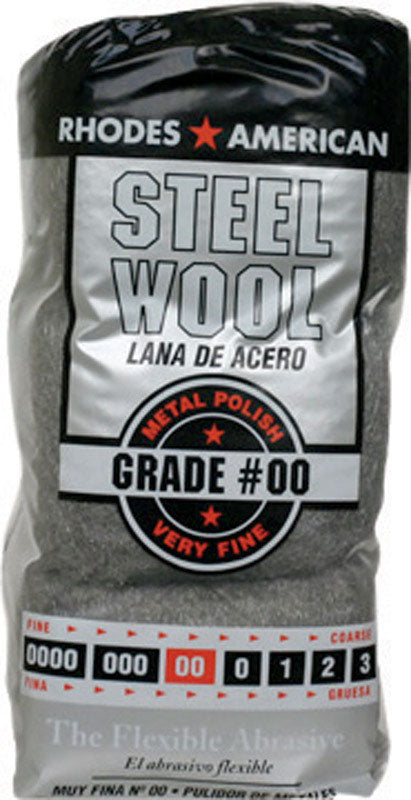 Rhodes American 00 Grade Very Fine Steel Wool Pad 12 pk (Pack of 6)