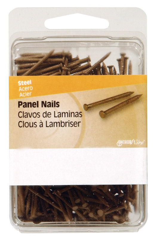 Hillman 1 in. L Panel Steel Nail Smooth Shank Flat (Pack of 5)