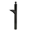 Gibraltar Mailboxes Landover 56.4 in. Powder Coated Black Aluminum/Steel Mailbox Post