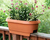 Bloem 24 in. H x 24 in. W Resin Deck rail Deck Rail Planter Terracotta Clay (Pack of 10) - Deal of The Week