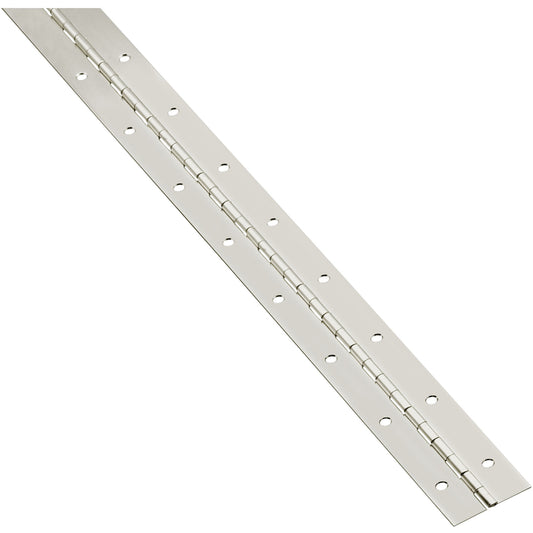 National Hardware 30 in. L Nickel Continuous Hinge 1 pk