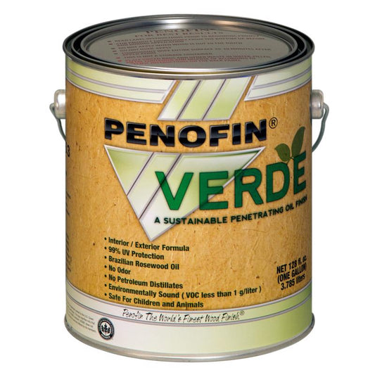 Penofin Verde Semi-Transparent Cedar Oil-Based Wood Stain 1 gal. (Pack of 4)