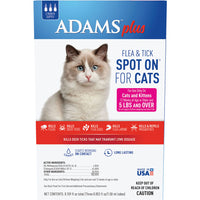 Adams Plus Flea & Tick Spot On For Cats