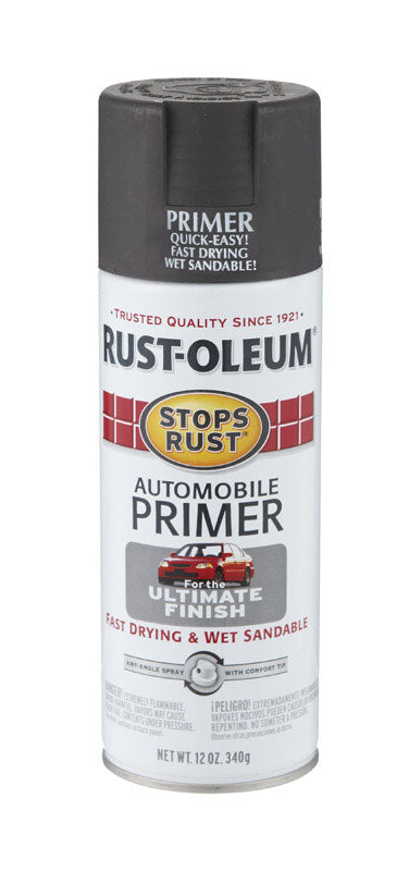 Rust-Oleum Stops Rust Dark Grey Primer 12 oz. (Pack of 6)