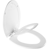 Mayfair by Bemis NextStep2 Slow Close Elongated White Enameled Wood Toilet Seat - Deal of The Week