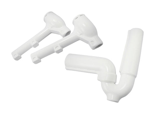 Keeney Satin White Safety Guard Kit Polyurethane 6 in. H X 7 in. L