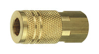 Amflo Brass 1/4 in. I/M Style Coupler 3/8 in. Female NPT 1 pc. (Pack of 10)