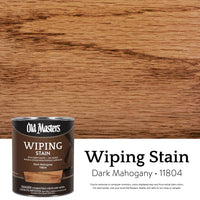 Old Masters Semi-Transparent Dark Mahogany Oil-Based Wiping Stain 1 qt. (Pack of 4)