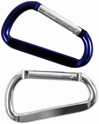 Custom Accessories Aluminum Assorted D-Ring Clip Hook Key Chain