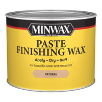 Minwax Natural Finishing Wax Paste 1lb - Protects & Adds Luster to Wood Surfaces