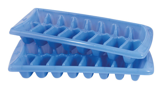 Rubbermaid Periwinkle Plastic Ice Cube Trays 16 each