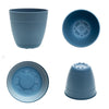 Bloem Dayton 5.75 in. H X 6 in. D Plastic Planter Ocean Blue