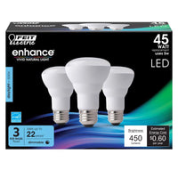 Feit Enhance R20 E26 (Medium) LED Bulb Daylight 45 Watt Equivalence 3 pk - Open Box