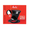 Melitta Ready Set Joe 1-Cup Black Pour-Over Coffee Brewer