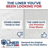 The Liner Guys - Wide Roll 12 Mil Crawl Space Vapor Barrier (4' x 200'), Heavy-Duty White Woven Sheeting for Faster Encapsulation, Superior Moisture Protection, and Sub-Slab Use
