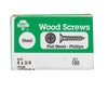 Hillman No. 4 X 3/4 in. L Phillips Zinc-Plated Wood Screws 100 pk
