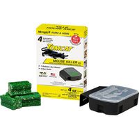 Tomcat Mouse Killer III Refillable Bait Station 4 oz Bait Blocks Indoor Mouse Control with Refills