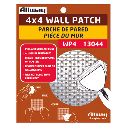 Allway 4 in. L x 4 in. W Fiberglass White Self Adhesive Drywall Mesh Patch (Pack of 10)