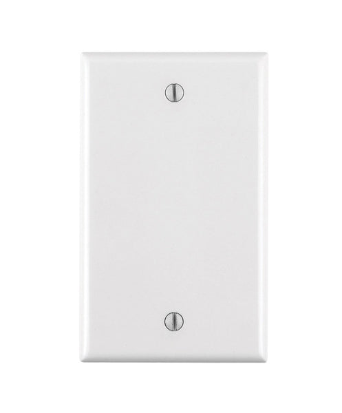 Leviton Smooth White 1 gang Nylon Blank Wall Plate 1 pk