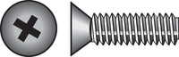 HILLMAN No. 1/4-20 in. X 1/2 in. L Phillips Flat Head Stainless Steel Machine Screws 100 pk