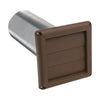 Deflect-O Supurr Vent 11 in. L X 4 in. D Brown Aluminum Vent Dryer Hood