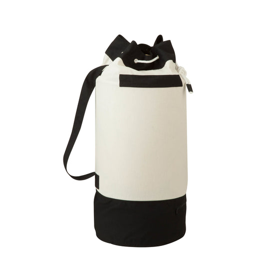 Honey-Can-Do Black/White Canvas Laundry Bag