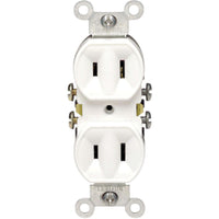Leviton 15 amps 125 V Duplex White Outlet 1-15R 1 pk
