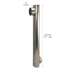 Deflect-O Aluminum Silver/White Oval Adjustable Skinny Duct 4.875 Dia. x 27 to 48 L in.