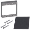 Sigma Engineered Solutions New Work 16 cu in Square Metallic Extension Ring Gray